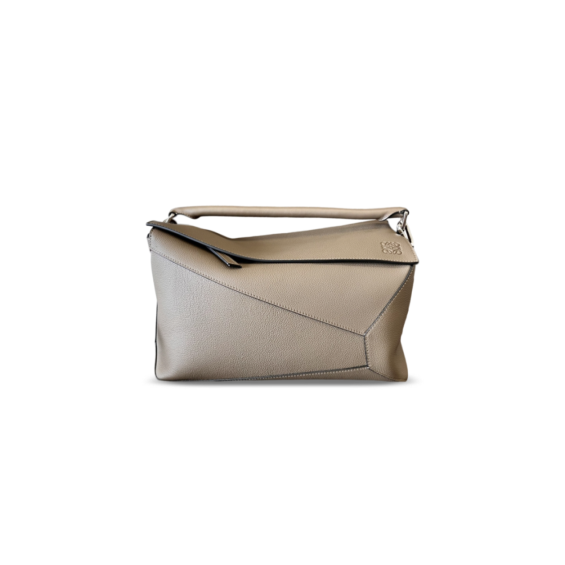 L0ew* large puzzle edge bag in grained calfskin (37*23*19cm)